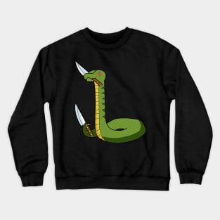 Double wielder , snake with knife! Crewneck Sweatshirt